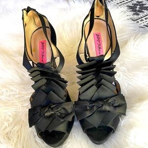 Betsy Johnson Black High Heels